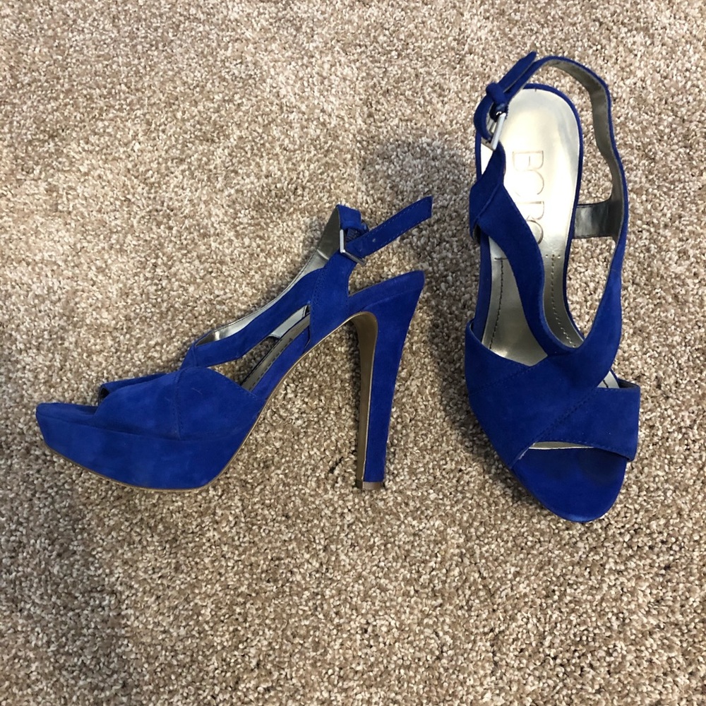 BCBG Blue Suede Shoes